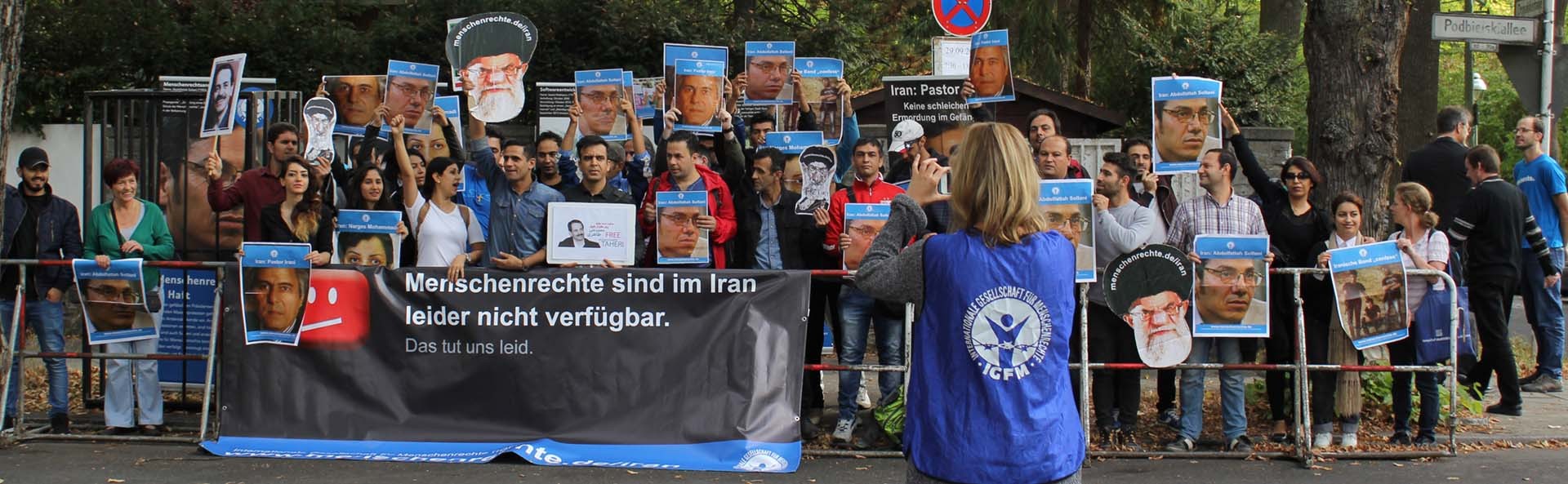 IGFM-Kundgebung für politische Gefangene und Menschenrechte im Iran